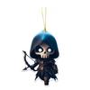 Cloak Skeleton Man Pendant 2D Flat Acrylic Bag Charm Car Rearview Mirror Ornament Halloween Christmas Tree Decoration