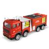 Model de camion de pompieri turnat sub presiune, simulare, scară trage înapoi, stingere a incendiilor, jucărie, mașină de salvare, inerțială, foc, jucărie pentru copii, camion de pompieri