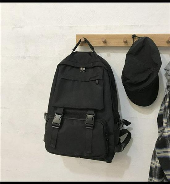 Korean-Style Harajuku Backpack for Girls and College Students - Large Capacity, Dark Design, All-Match