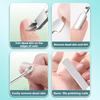 4 PCS Manicure Set Tool Cuticle Skin Scissors Steel Push Dead Leather Fork Nail Clipper Cleaning Nails Remover Pusher Pedicure