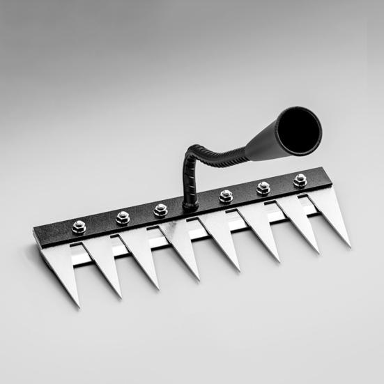 Garden Weeding Rake with Gloves High Hardness Ergonomic Handle Sharp Tip Design Multipurpose Hand Weeder Tool