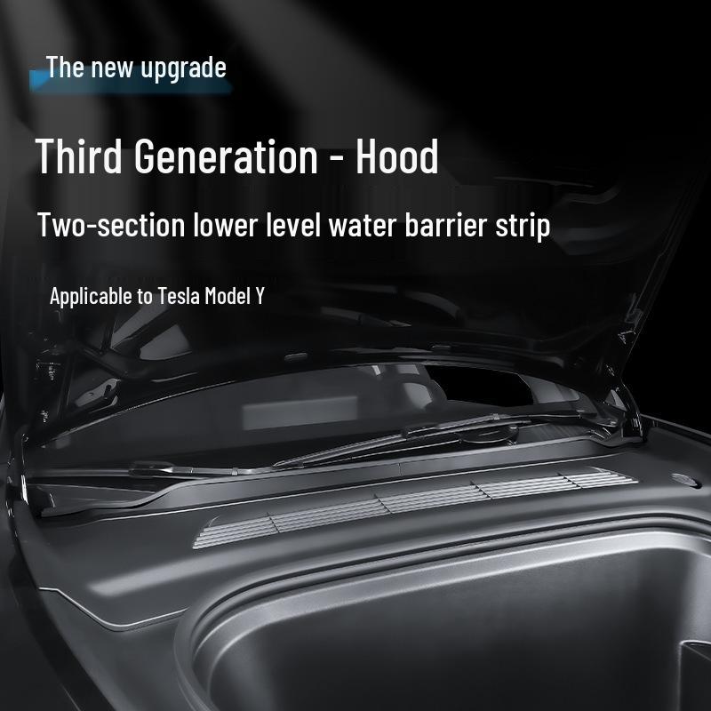 Custom-fit Detachable Insect Screen and Water Deflector for Tesla Model 3/Y