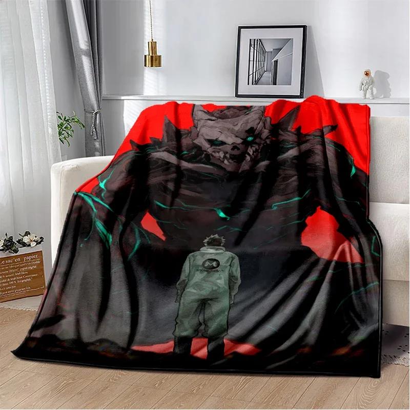 3D Kaiju No.8 Anime Cartoon Soft Flannel Blanket for Bed Bedroom Sofa Picnic,Throw Blanket for Cover Office Gift Kids
