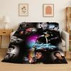 Retro MJ Michael Jackson King of Pop Weiche Flanelldecke, Gemütliche Decke für Bett, Couch, Sofa, Schlafzimmer, Wohnzimmer, Reise Kind