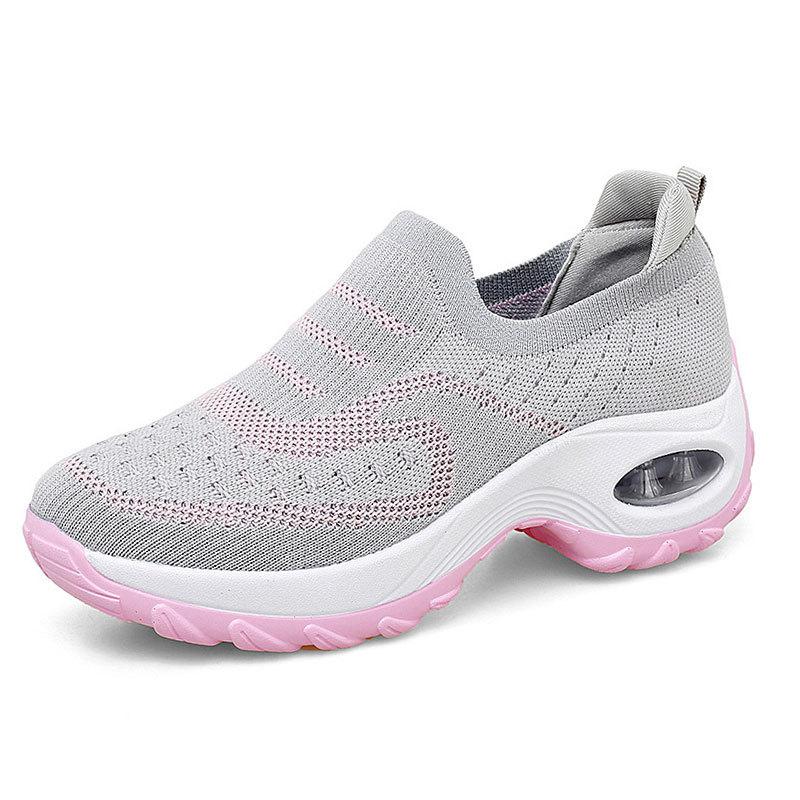Damskie Sneakersy Wszechstronne Damskie Sneakersy Ortopedyczne Buty na Platformie Damskie Buty Casualowe Antypoślizgowe Odporne na Ścieranie Tenis De Mujer