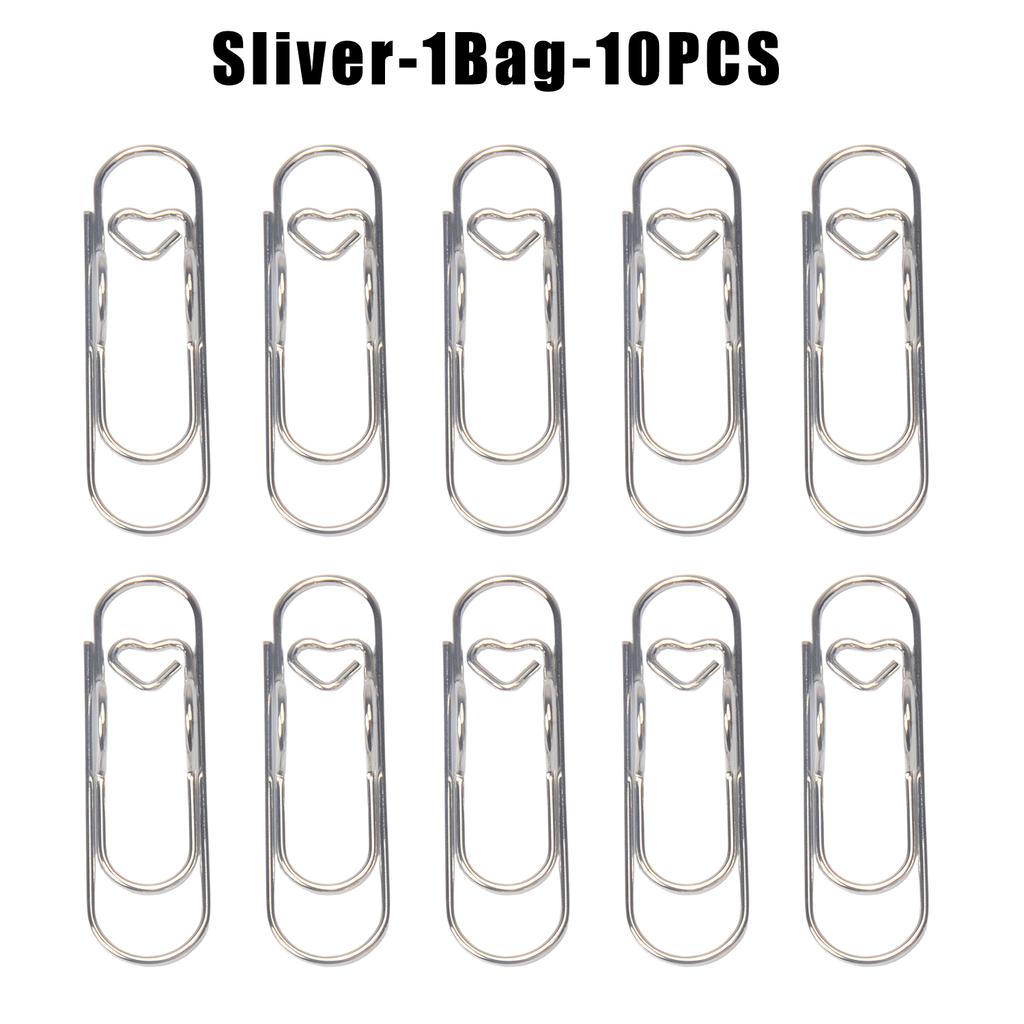 Multifunctional Metal Heart Shaped Clip Bookmark Pen Holder Stationery Notebook Accessory Fixing Base Clip Bookmark Hanger