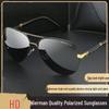 Men's Polarized UV-Protective Fishing & Driving Sunglasses - Trendy Rimless Design