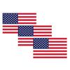 250 Stück/Rolle Aufkleber Amerikanische Flagge Blau Rot Weiß Gestreift Sternmuster USA Flaggenaufkleber Wetterfest Kupfer Selbstklebend Glänzend