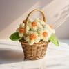 Crocheted Potted Flower Decoration Handmade Knitting Floral Ornament Finished Hand Woven Flower Home Office Table Centerpiece