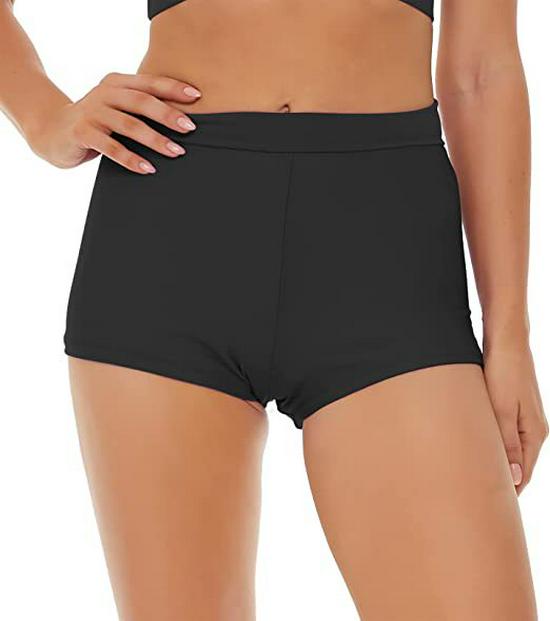 

Европейская и американская мода Женский раздельный купальник - Универсальное бикини в стиле шортиков 3XL чёрный