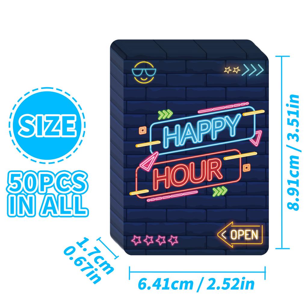 50-Pack Party Game Cards Multiplayer Tabletop Entertainment Interactive Fun Card Game Deck