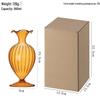 Retro French Embossed Glass Vase for Hydroponic Floral Decor - Clear Craftsmanship for Living Room and Dining Table
