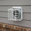 Dryer Vent Avian Barrier Universal Fit Animal Guard Allows Ventilation White