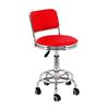 Modern Adjustable Swivel Bar Stool with Wheels
