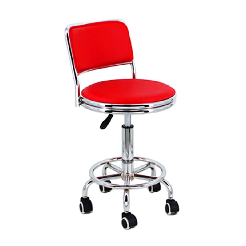Modern Adjustable Swivel Bar Stool with Wheels