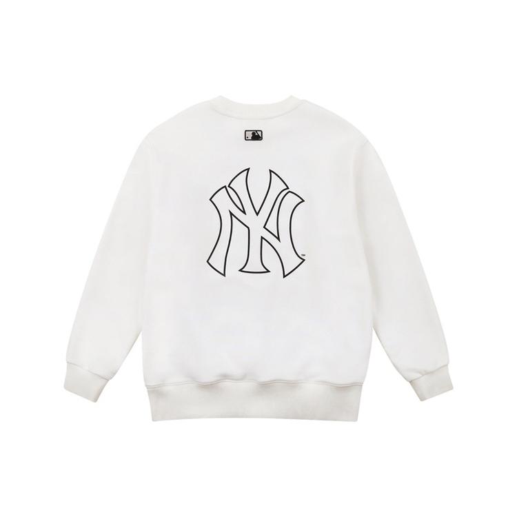 MLB Sweatshirts Unisex White Crew Neck Moderate Regular 31MT04111-50I XS