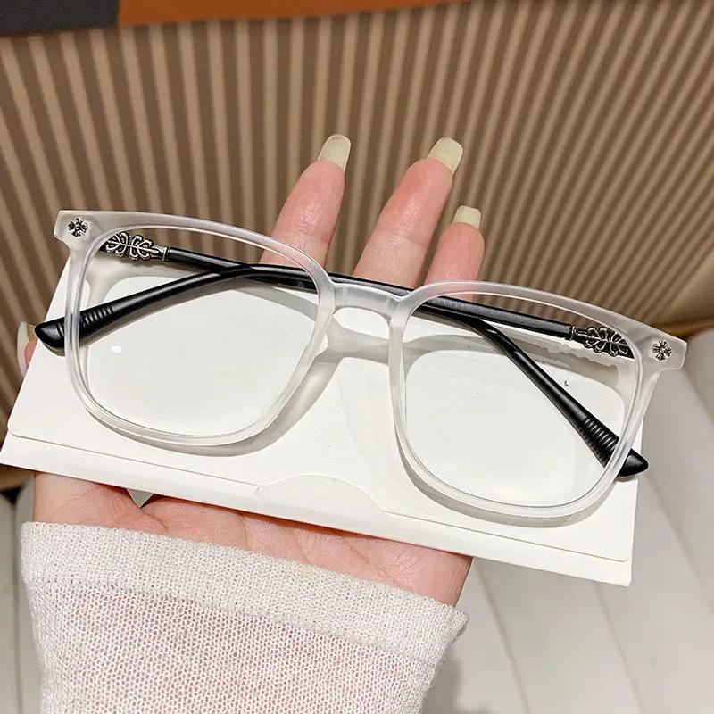 Trendy Chrome Hearts Style Anti-Blue Light Photochromic Glasses for Students & Influencers