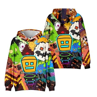 Geometry Dash Anime Print Hoodie Men's Streetwear Men Women Hoodies Unisex Fashion Sweatshirt