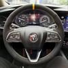 Ization Car Steering Wheel Cover Accessories Hand Sewing Suede Leather For Buick GL8 Excelle Regal LaCrosse Envision S