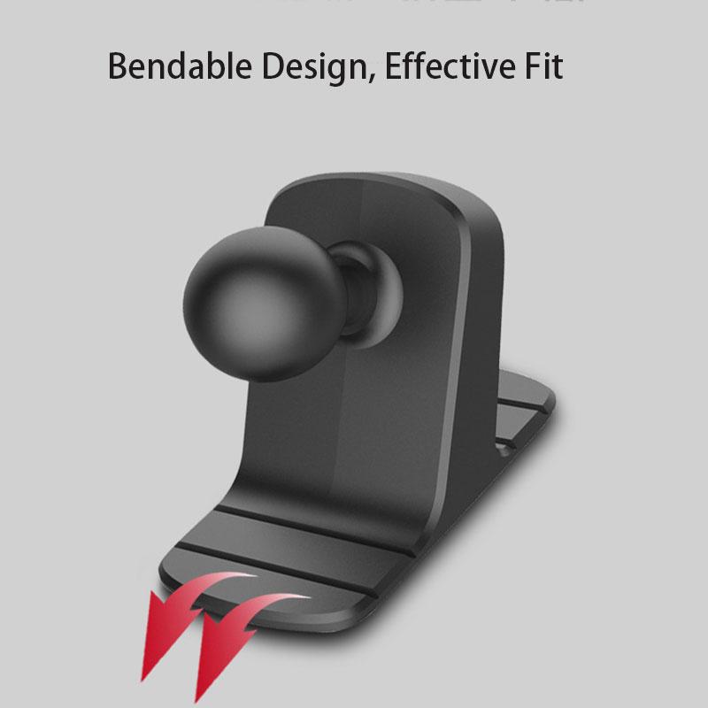 17 mm kulhuvudbas Bärbar biltelefonhållare Halkfri Fixerad ventilationsfäste Halkfri hållare Biltillbehör Universell