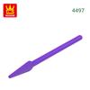 208Pcs/Lot 4497 Soldier Spear Construction Block Moc DO IT YOURSELF Army Weapon Accessories Works With featuring Blocks Kids Playthings Gift Idea Box
