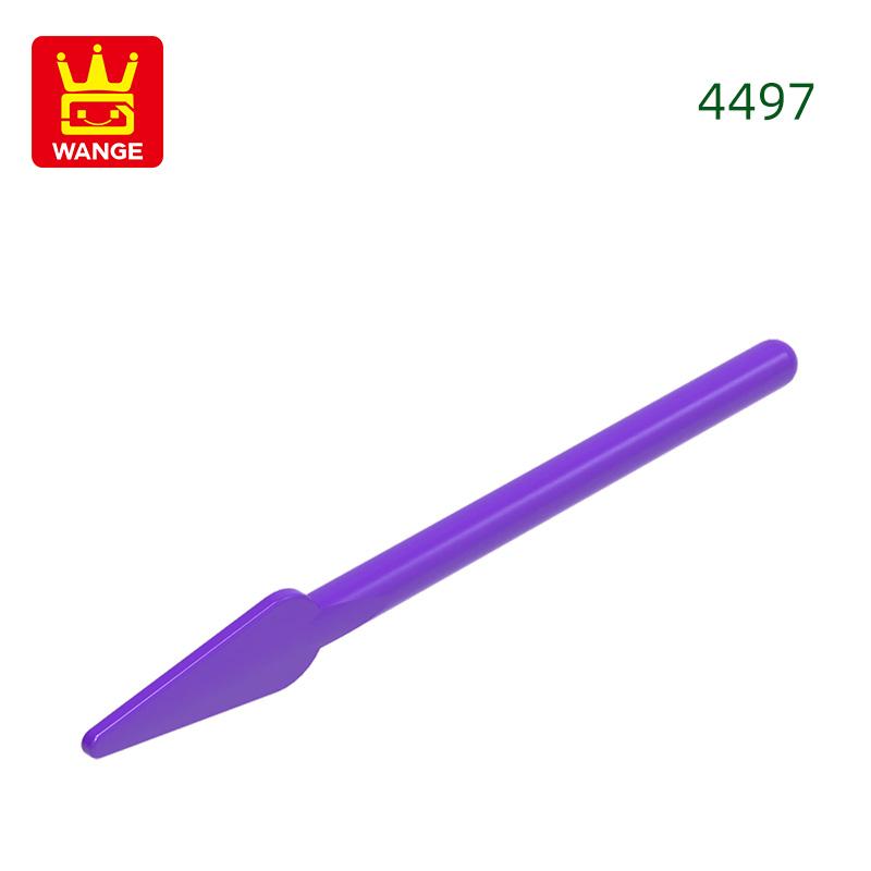 208Pcs/Lot 4497 Soldier Spear Construction Block Moc DO IT YOURSELF Army Weapon Accessories Works With featuring Blocks Kids Playthings Gift Idea Box