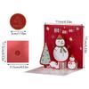 One Set 3D Creative Christmas Christmas Eve Business Gift Three-Dimensional Greeting Card  Message Card Holiday Greeting Card