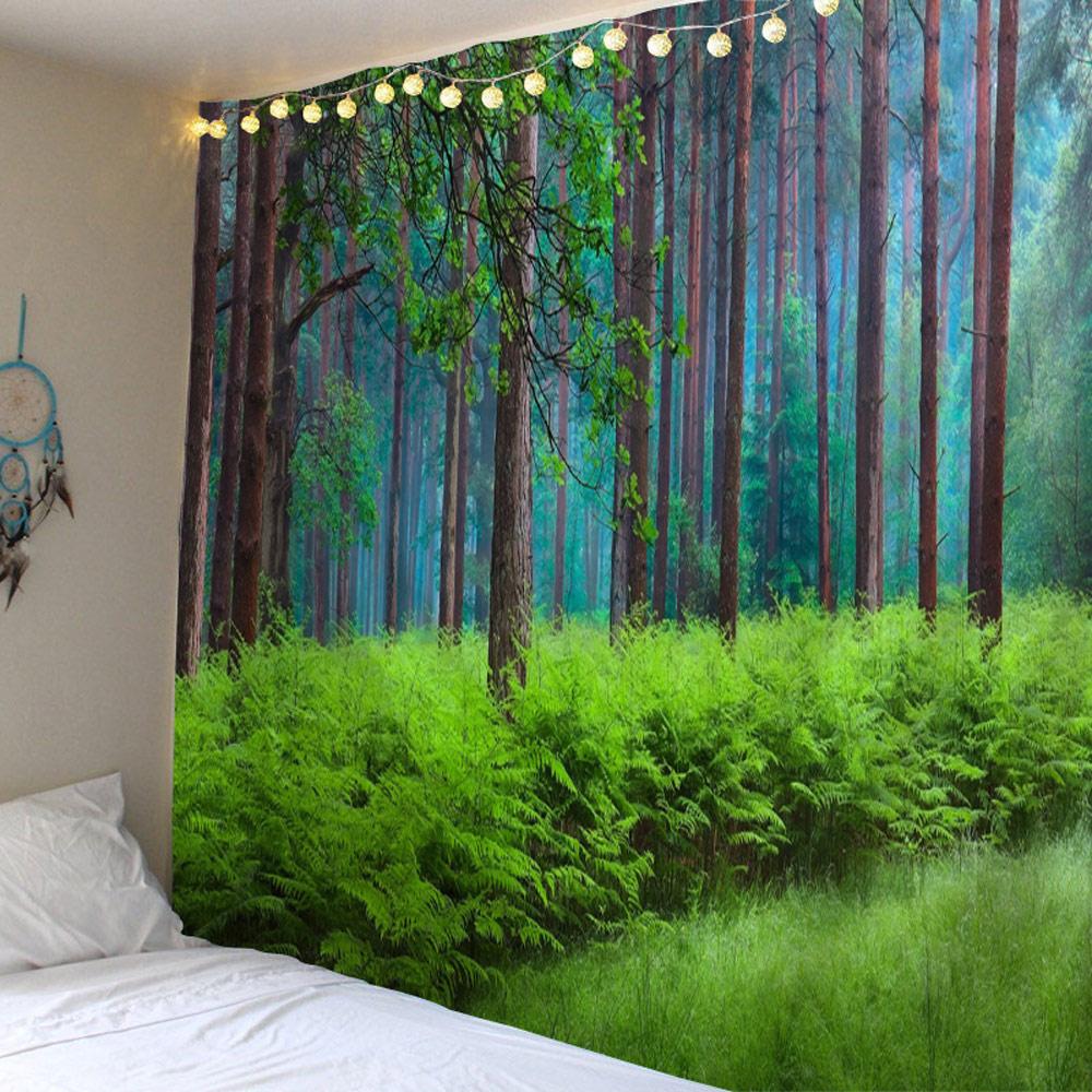 Sunshine Forest, peisaj natural, model de imprimare, tapiserie, acasă, sufragerie, dormitor, decor de perete, fundal, tapiserie din pânză