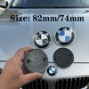 2pcs-YY - 82mm74mm Car Front Hood Emblem Rear Boot Trunk Logo For MIni 1 2 3 4 5 7 E46 E36 E34 F10 E90 Series X1 X3 X4 X5 X6