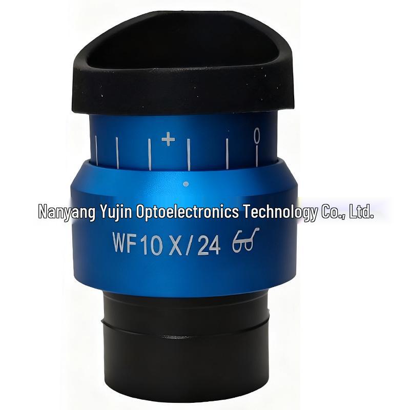 Stereo Microscope with WF10X High Eyepoint, Wide-Angle Eyepiece, 22/23/24mm FOV, 30mm Interface, Adjustable Field of View