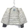 Prada 29B831 Gray Triangular Plate Collarless Light Down Jacket 38 khakiUsed