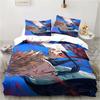 Chainsaw Man Bedding Lovely Anime Cartoon Twin Bedding Set 3 Piece Comforter Set Bed Duvet Cover Double King Cover Home Textile Tool