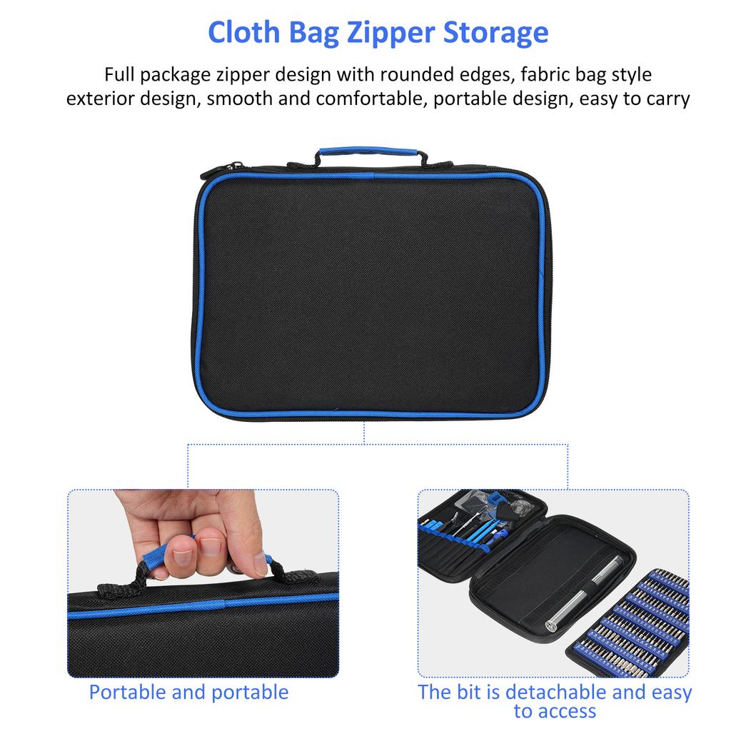 Lithium Electric Screwdriver, Small Portable Cordless Power Screwdriver Set, 152 in 1 Precision Screwdriver Set, Mini