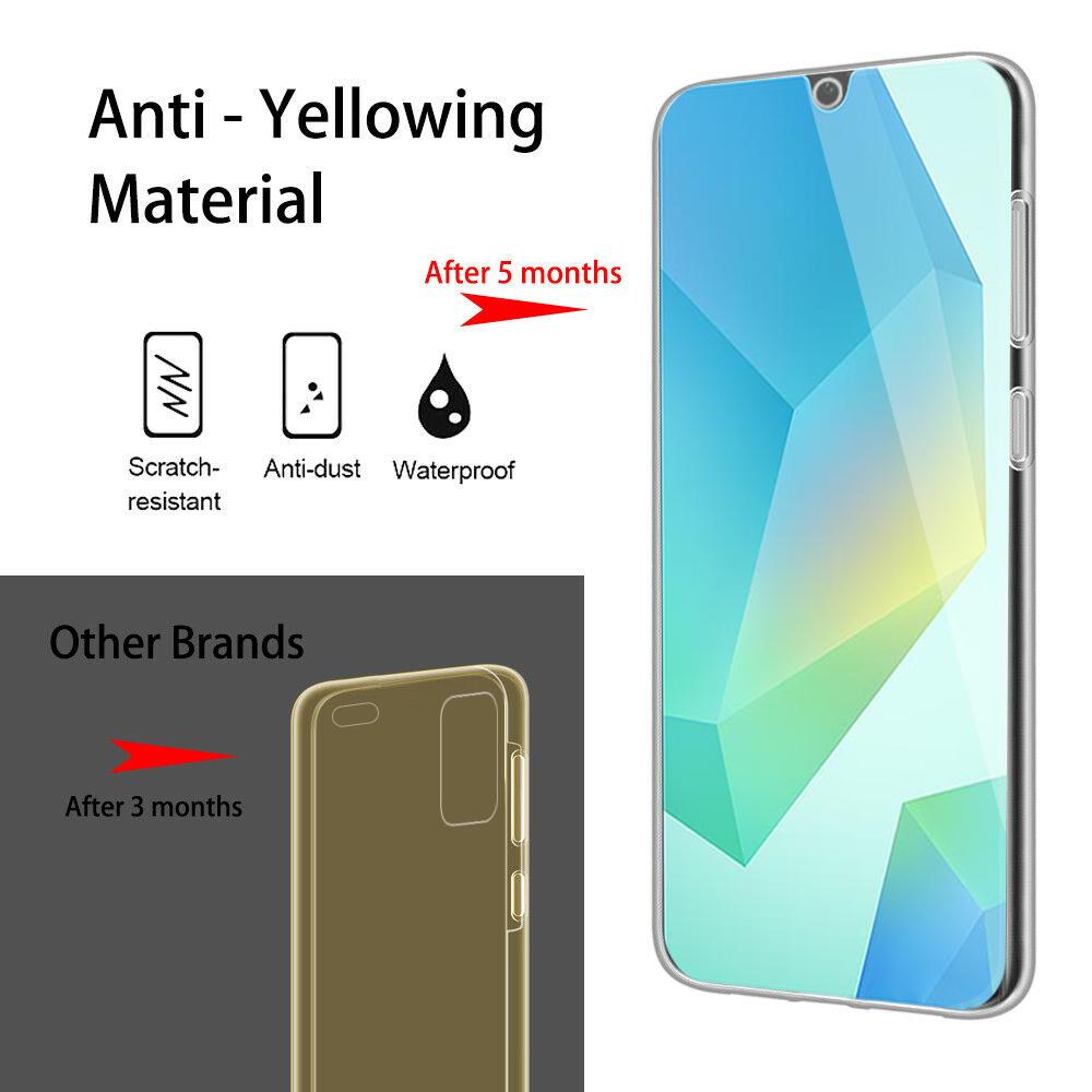 360 Full Body Double Case for Samsung Galaxy A16 Transparent Soft TPU Silicone Cover For Samsung A16 A15 A 16 15 4G 5G Galaxya16