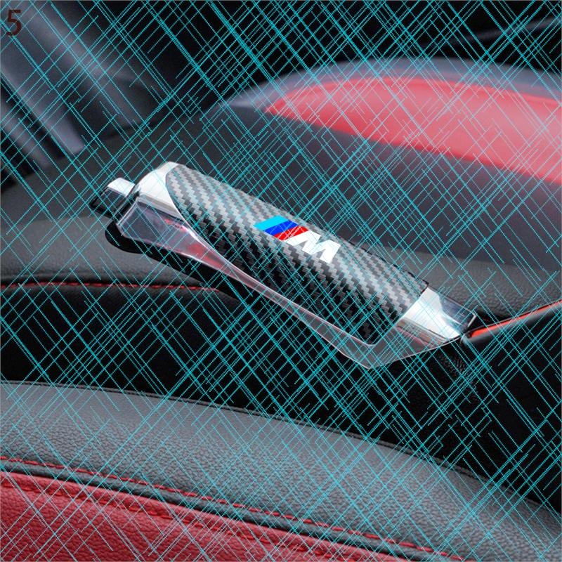 TRE22 Carbon Fiber Car Handbrake Protective Cover For BMW M X1 X3 X5 X6 M3 M4 E34 F10 F11 F15 F16 F20 F25 F30 F31 F34 E87 Car Stickers