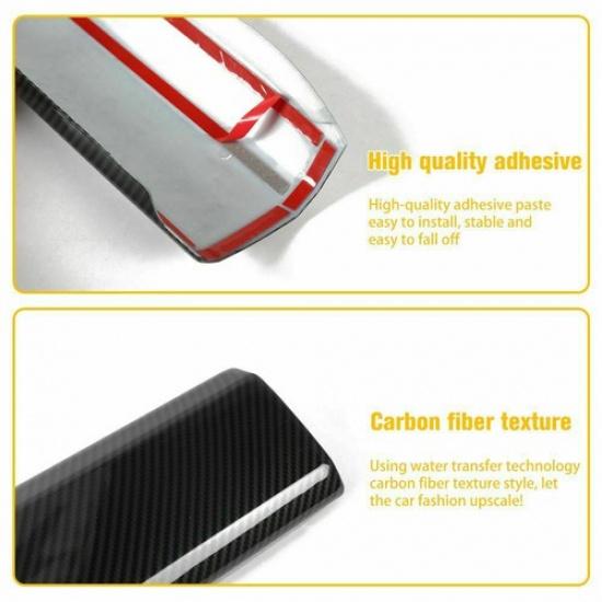 Carbon Fiber Interior Co-Pilot Passenger Trim Cover Bezels For 4Runner 2010-