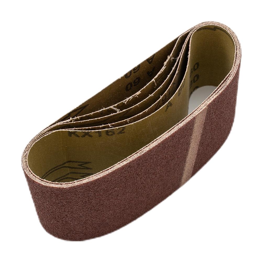 5Pcs Sanding Belts Mixed Grade 60 80 120 240 Grit Power Tools Sander