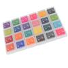 24 Colors DIY Cute Colorful Ink Pad Stamp Inkpad for Rubber Stamp Scrapbook Decoration