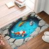 Carpet Entrance Door 3D Visual Ocean Floor Mat Bathroom and Toilet Door Mat Personalized Mat Home Decoration Rugs