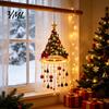 Suprimentos para Festa de Fim de Ano Decoração Luminosa de Teto de Natal, Pingente de Sino de Árvore Pré-Iluminado com Luzes Decorativas LED Quente, Ornamento para Varanda e Entrada,