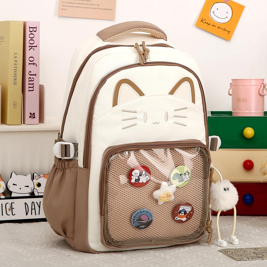 Lightweight Schoolbag Women's New Korean Version Cute Primary School Students 3rd-6th Grade Spine Backpack Campus Junior High School Students Backpack