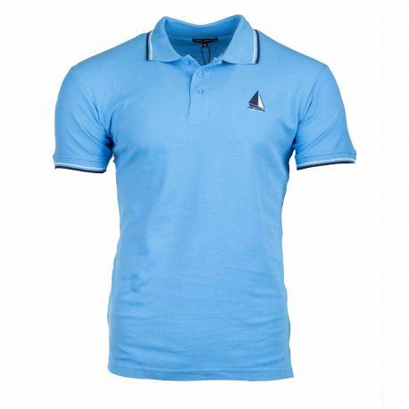 Short-sleeved Polo Shirt with Edging Collar Fabre Man TED LAPIDUS