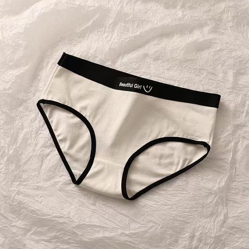 Female Summer Thin Style Breathable Skin Friendly Cotton Crotch Waist Triangle Briefs