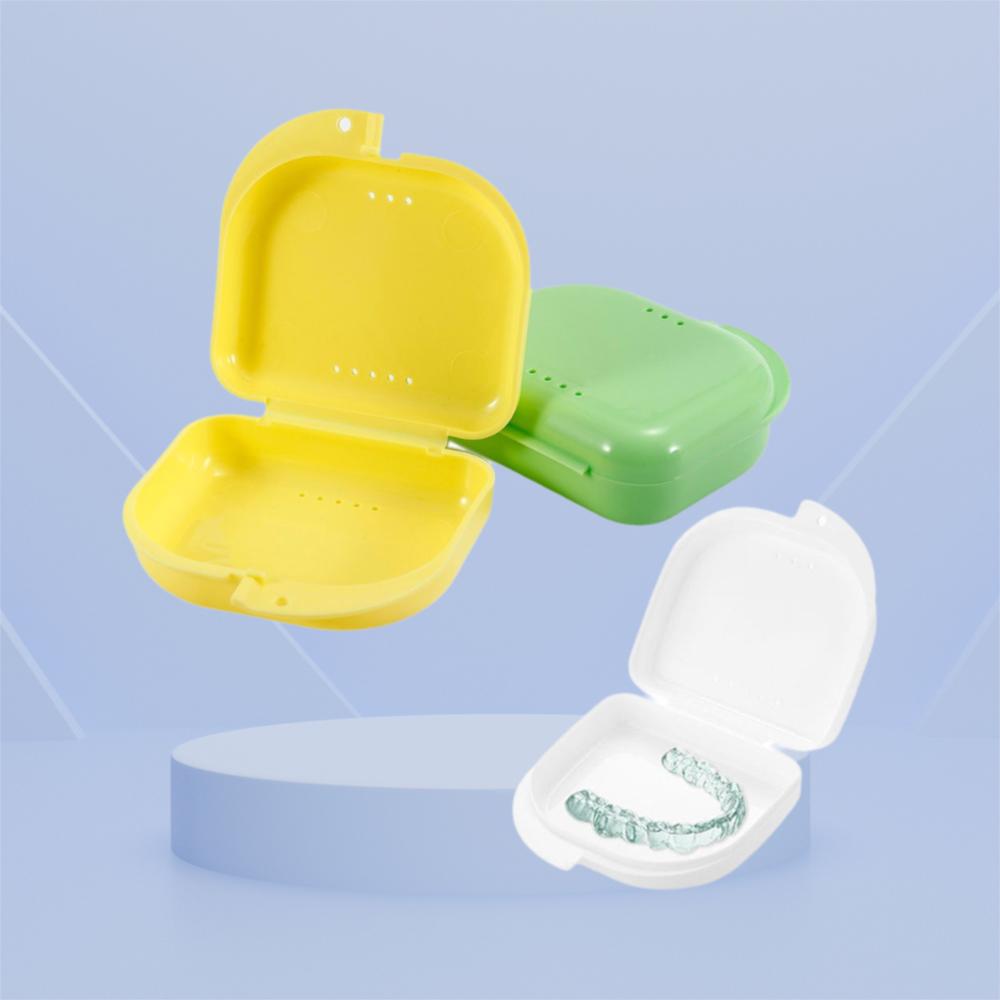 Portable Health Care Dental Appliance Oral Hygiene Denture Storage Box Braces Case Mouth Guard Container