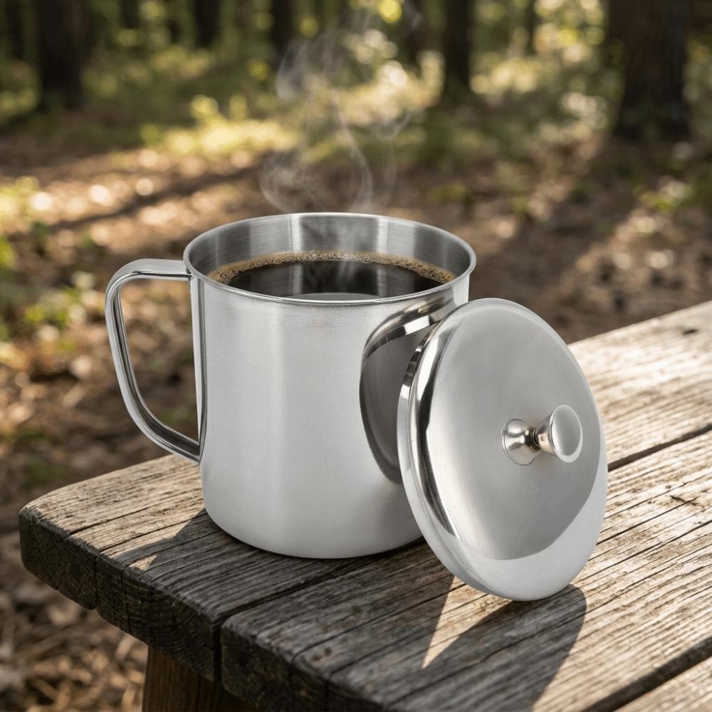 Cylindrical Overall Water Cup Rustless Steel Beverage Cup Drinking Mug Water Storage 10cm
