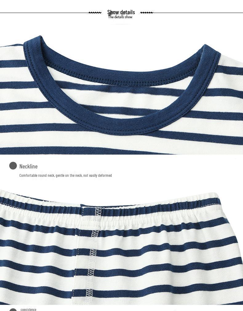 Chłopięcy jesienny zestaw piżamowy Lycra Bawełna - Ciepły sweter i bielizna dla starszych dzieci i nastolatków