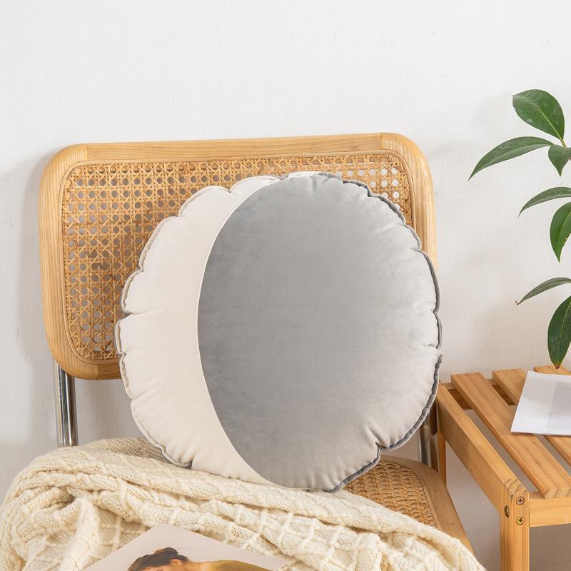 40cm Simple Round Velvet Cushion Cover Small Fresh Velvet Sofa Cushion Covers Tatami Homestay Decor Pouf Siesta Pillow Case