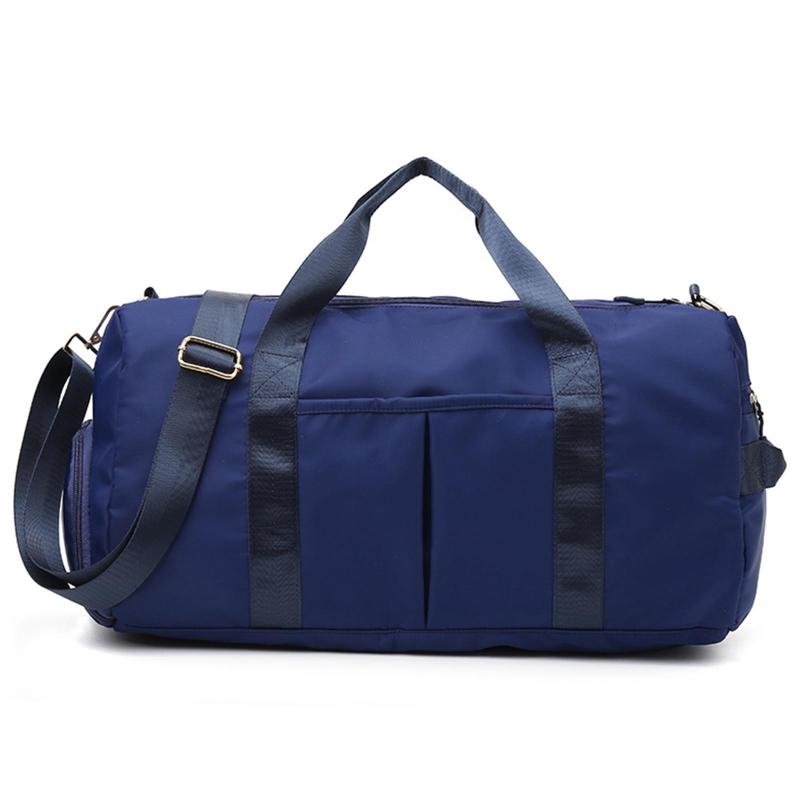

Gym Bag for Men and Women Workout Duffel Bag with Shoe Compartment and Dry Wet Separated Pocket Travel Bag Multicolor синій/глибокий