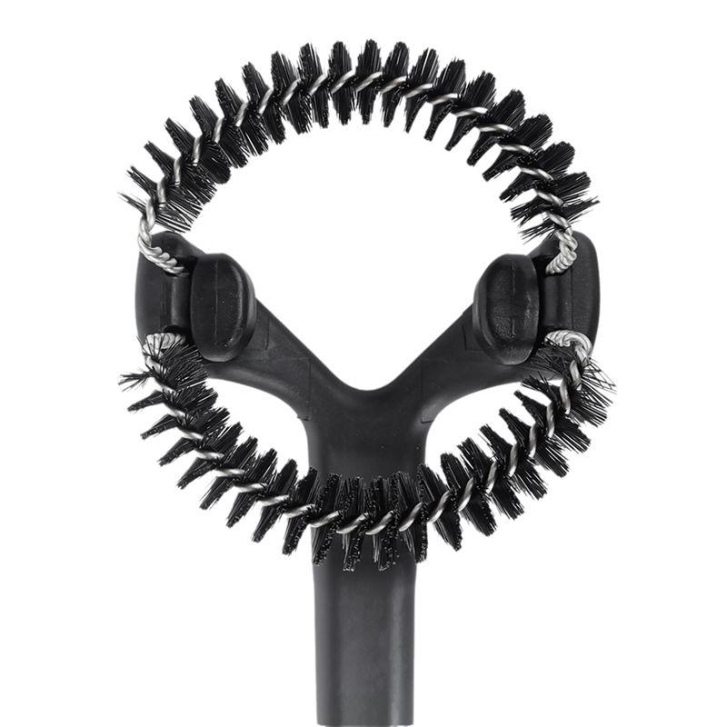 M-Modern-2Pcs Coffee Machine Cleaning Brush Detachable Nylon Bristles Espresso Machine Brush With 2 More 360° Cleaning Bristle