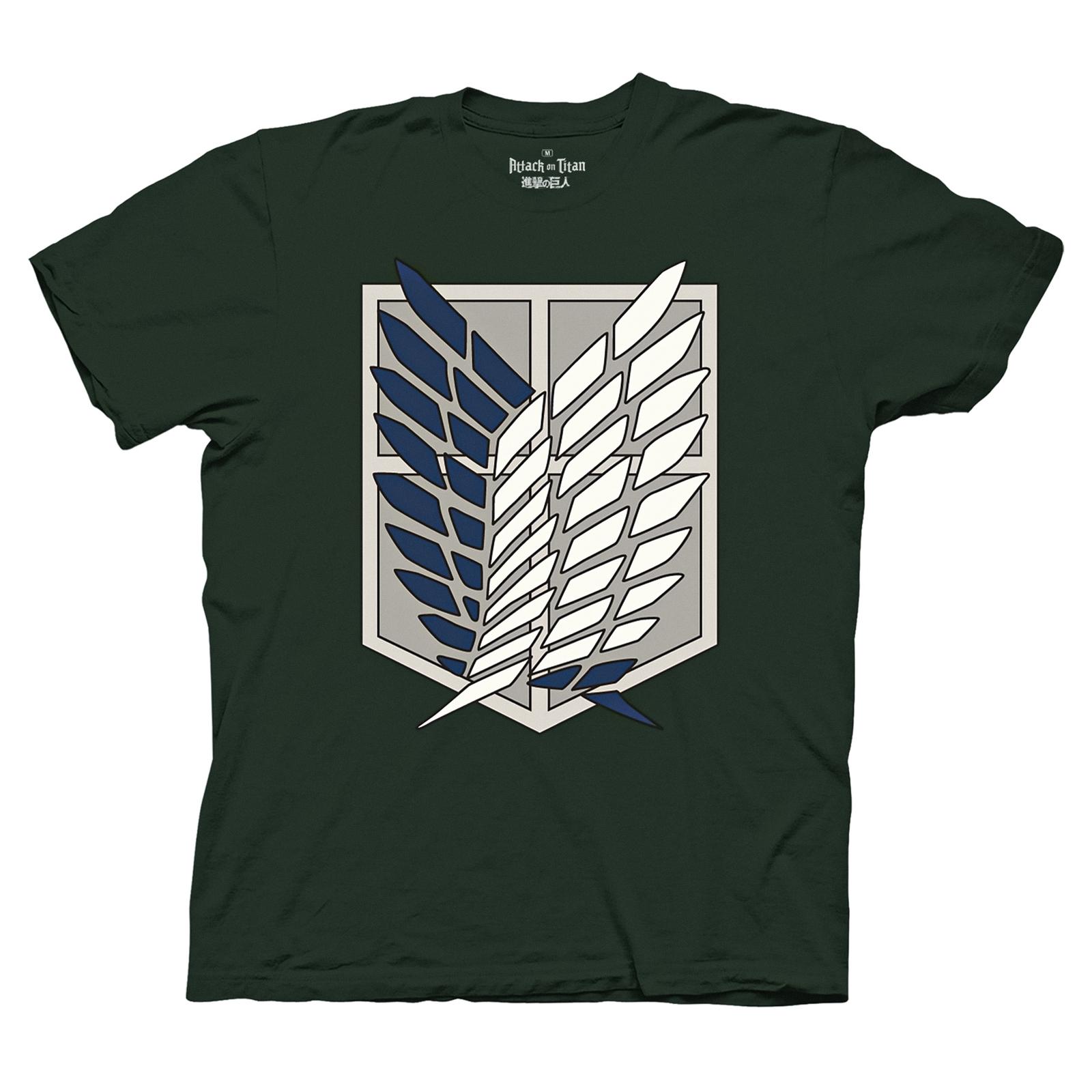 Attack on Titan Scout Regiment Shield Adult T-shirt Officially Licensed L